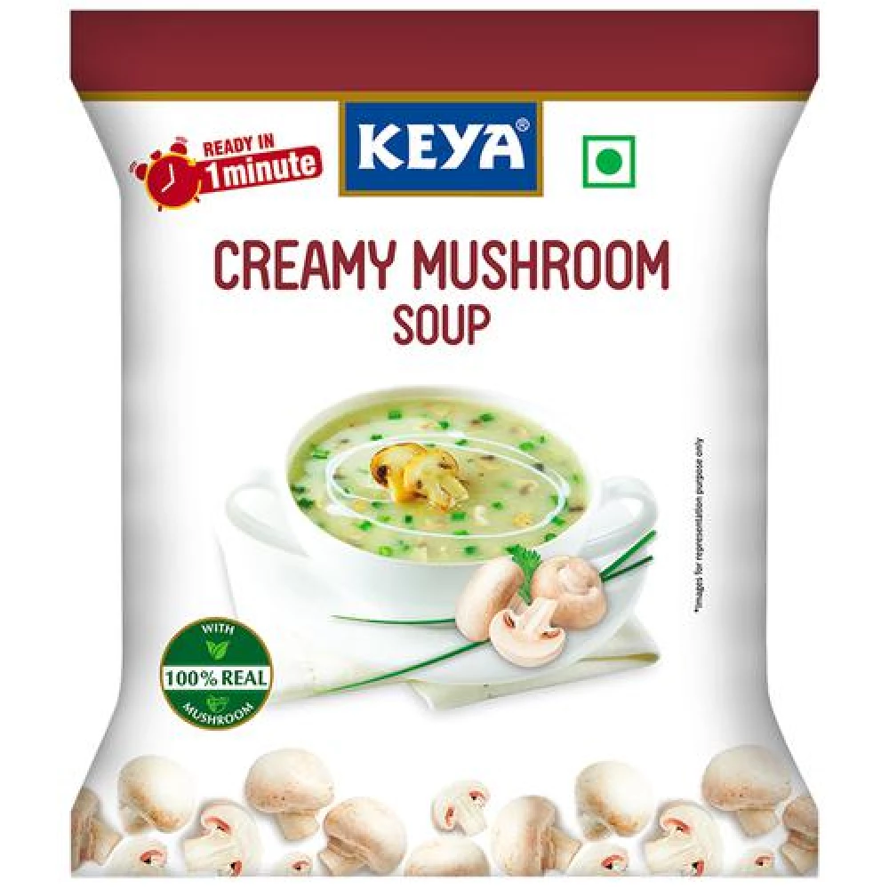 Keya Instant Soup - Creamy Mushroom, 11 g Pouch-1.webp